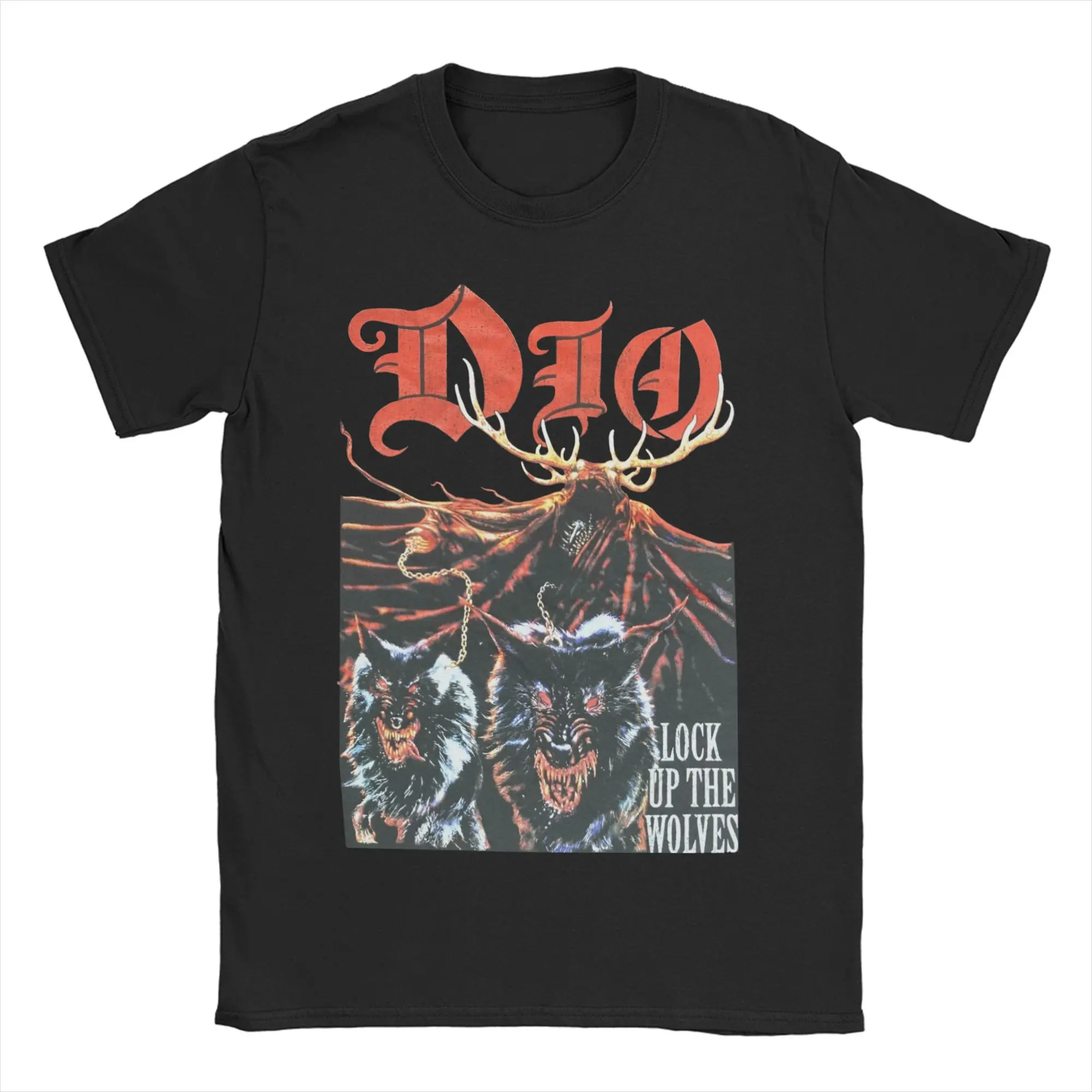 

Creative DIO Heavy Metal Band T-Shirts Men Round Collar 100% Cotton T Shirt Short Sleeve Tees Gift Idea Clothing