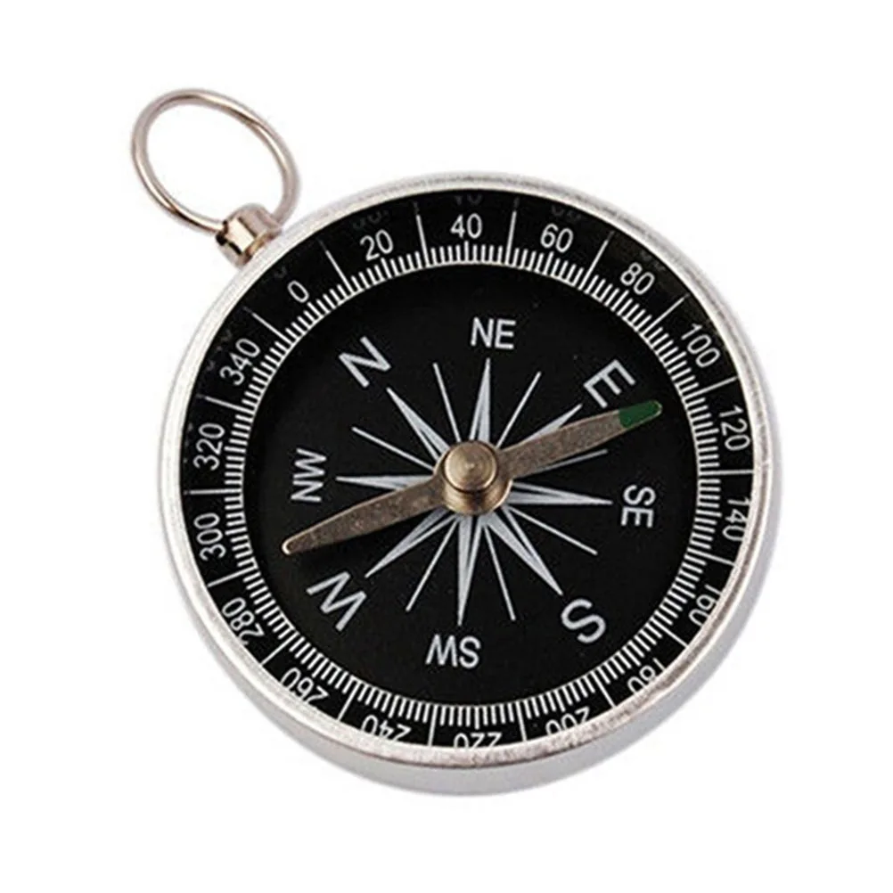 

2Pcs Portable Outdoor Compass Keychain Metal Lightweight Creative Durable Hanging Pendant Mountaineering Camping