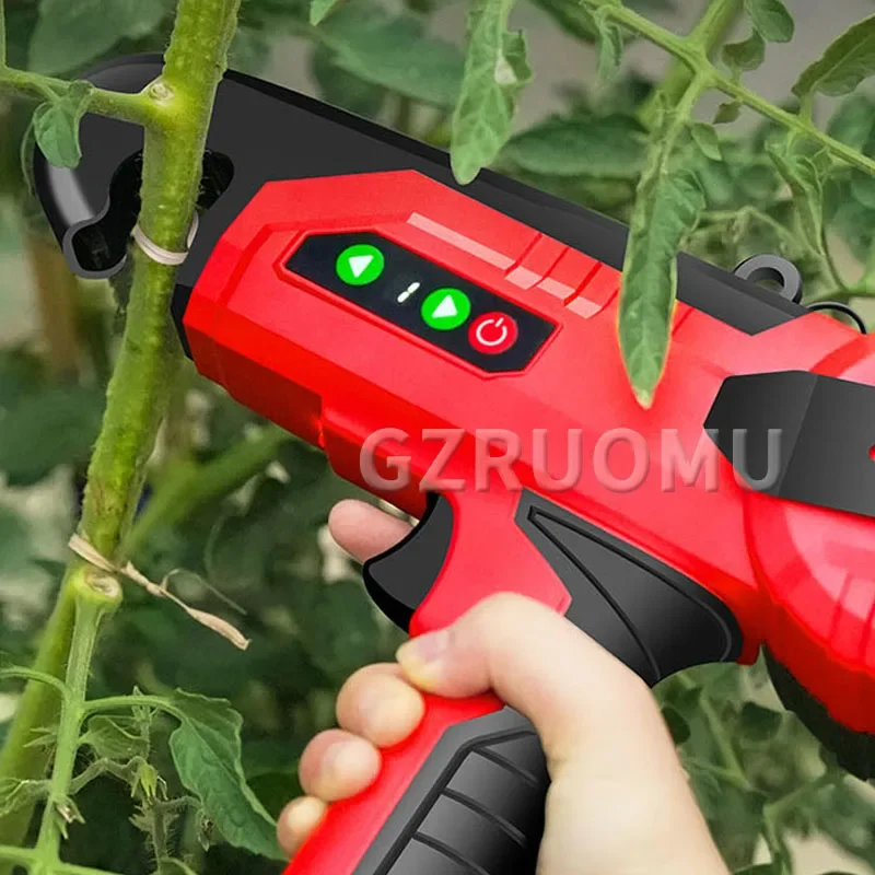 

16.8V Electric Branch Binding Machine Multifunctional Vegetables Tomato Grape Vines Tying Tool Rechargeable Plants Stem Strapper