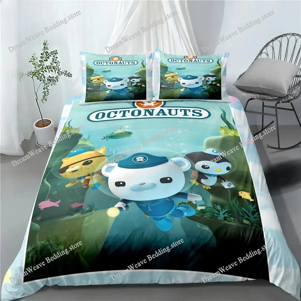 

The Octonauts Barnacles 3D Printed Duvet Case Pillowcase Bedding Set Twin Full Queen King Size For Kids Bedroom Decor