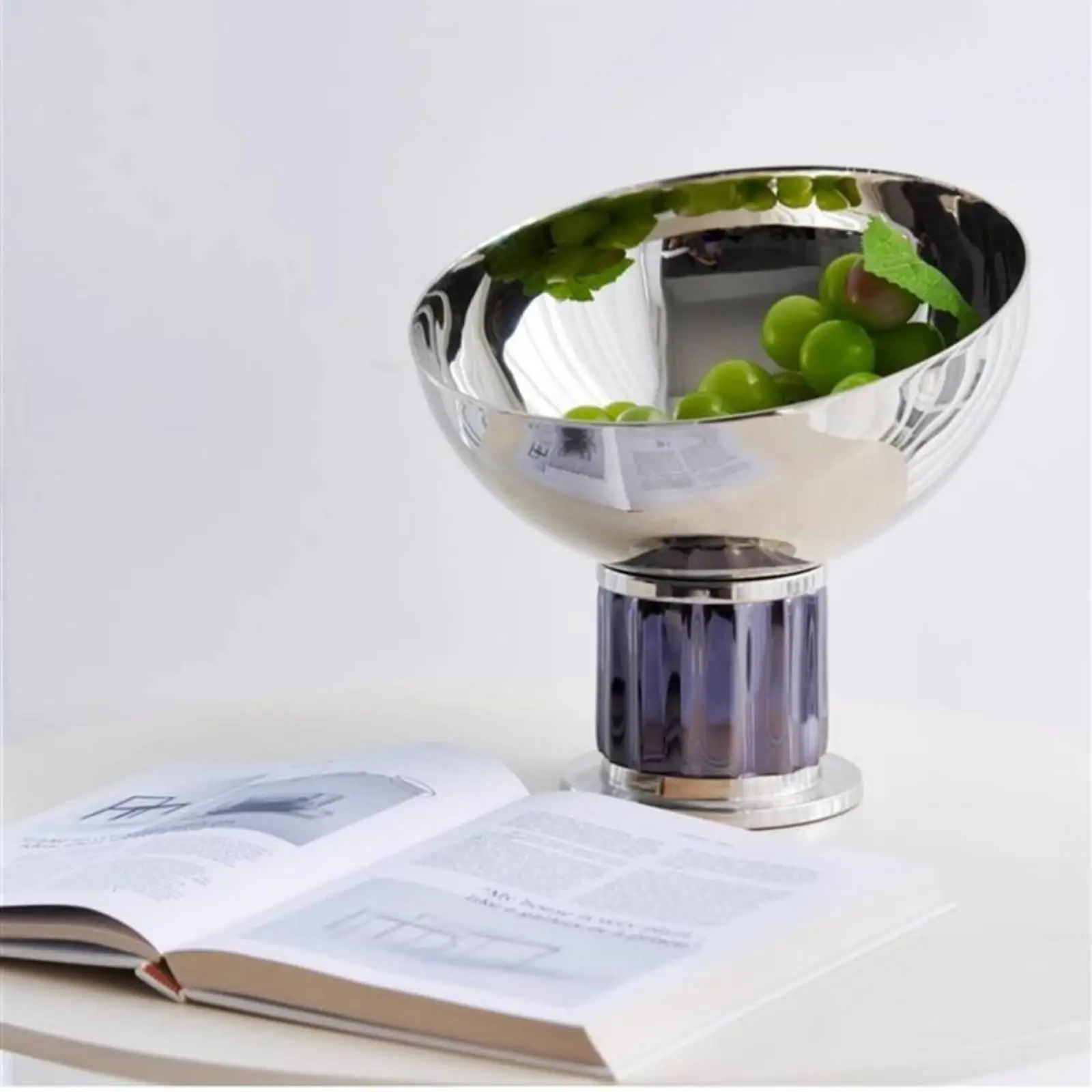 Aluminum Bowl Decorative Tabletop Bowl Versatile for Home Staging