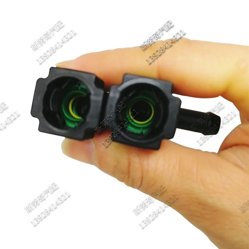 7.89mm 7.89 5/16 Fuel pipe joint Fuel line quick connector female connector 180 degree connect rubber tube pipe for CAR 2pcs