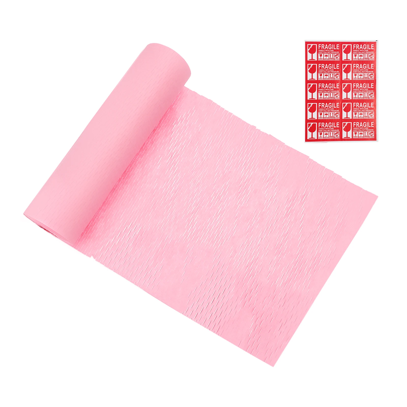 

Honeycombs Packing Paper Packing Paper Wrap Sheets Roll with Fragile Stickers for Moving Packaging Shipping Supplies Protective