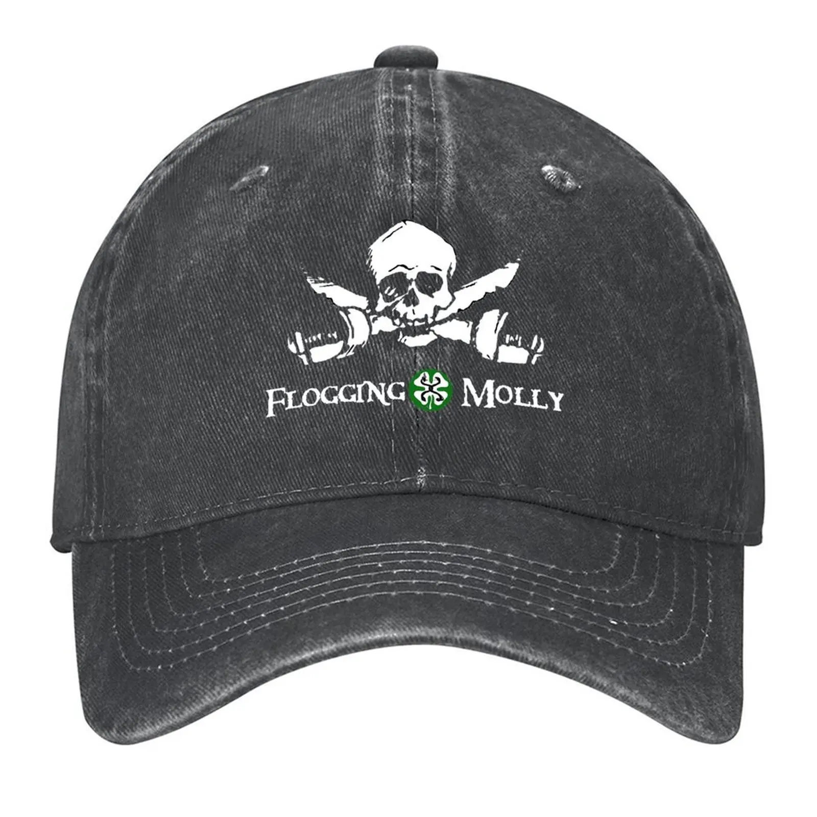 

Flogging Molly skull pirate Baseball Cap Horse Hat Golf Hat Sunscreen foam party Hat Golf Women Men's
