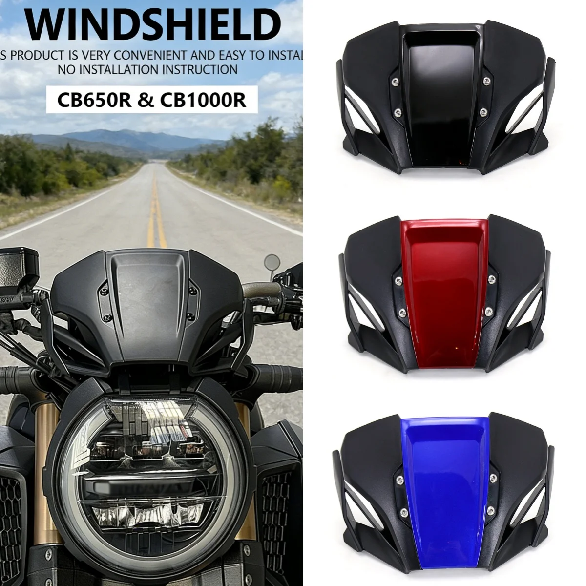 Motorcycle Windshie…