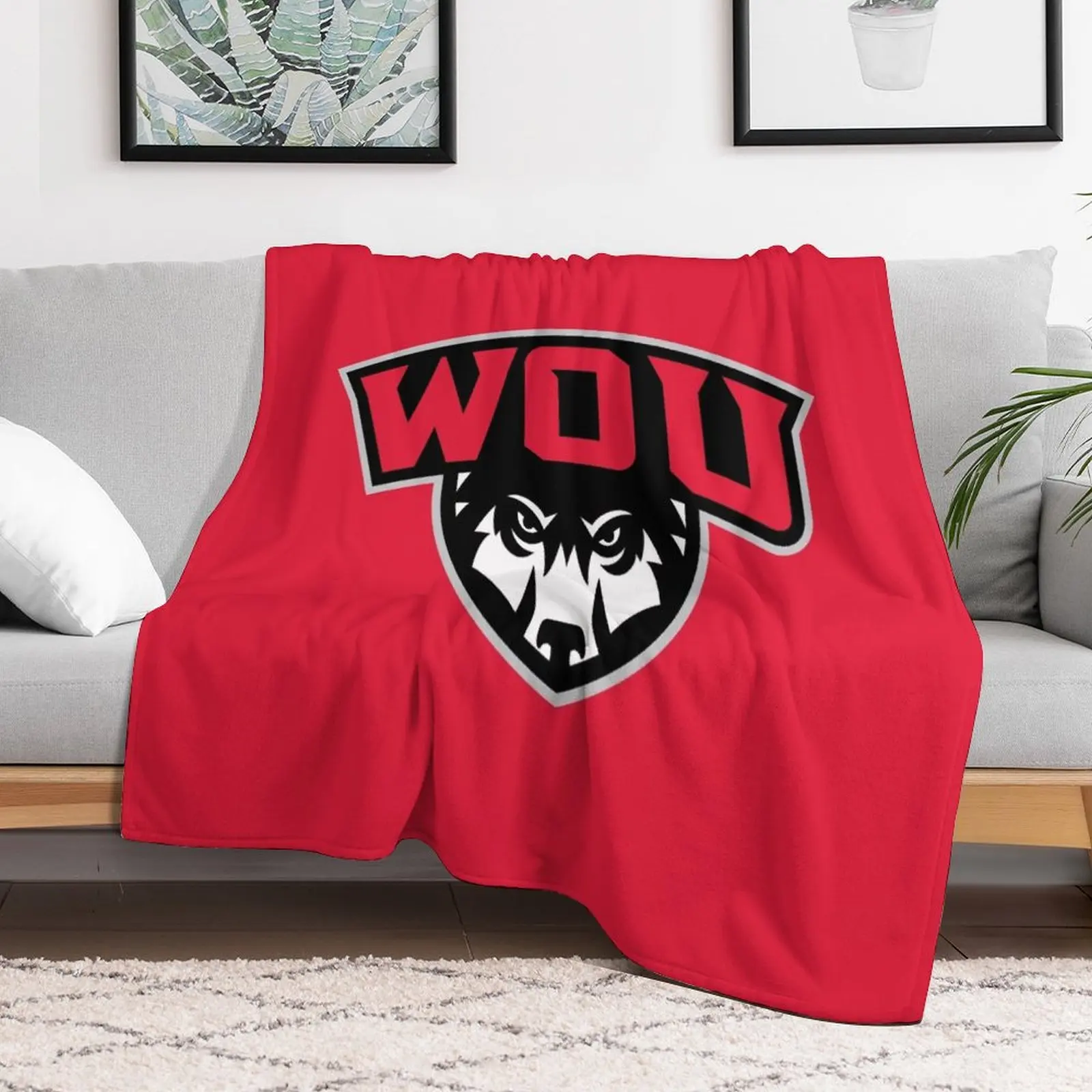 Western Oregon University Throw Blanket Soft Beds Personalized Gift Beautifuls Sofa Blankets