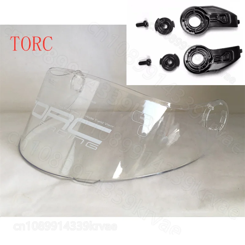

TORC Helmet Lens TORC T271 Base/Lens Transparent Anti-Fog Silver Plated Black Color Plated Lense Helmet Lining Helmet Accessori