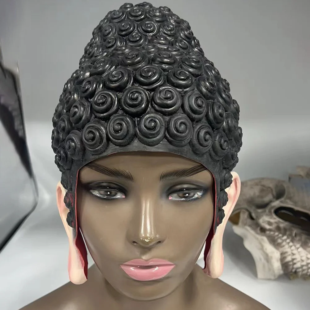 

Buddha Face Cover Thick Soft Halloween Cosplay Prop for Party Club Performance Dress Up Costume Accessory