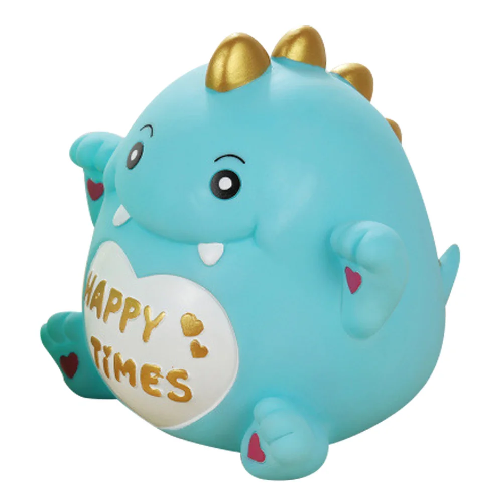Vinyl Piggy Bank Dinosaur Shaped Money Bank for Kids Safe Easy Access Coin Storage Home Bedroom Decor Kids Saving Pot