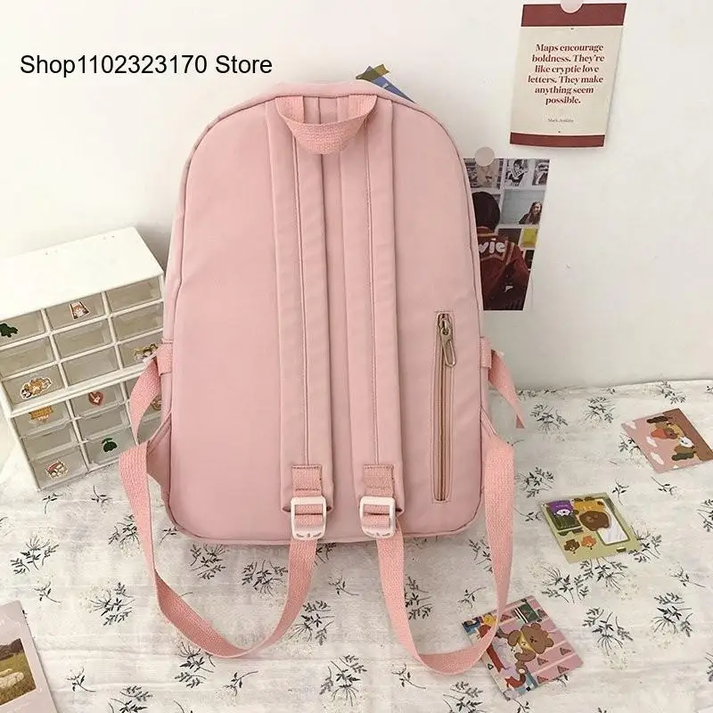 Large Capacity School Bags for Teenager Girls Women Backpack Nylon Cloth Waterproof Travel Bag