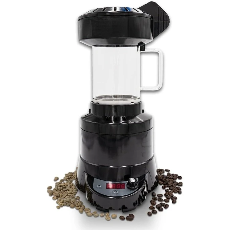 

Automatic Coffee Bean Roaster Roast Coffee At Home - Variable Heat Settings Convection Fan Control Digital Status Display