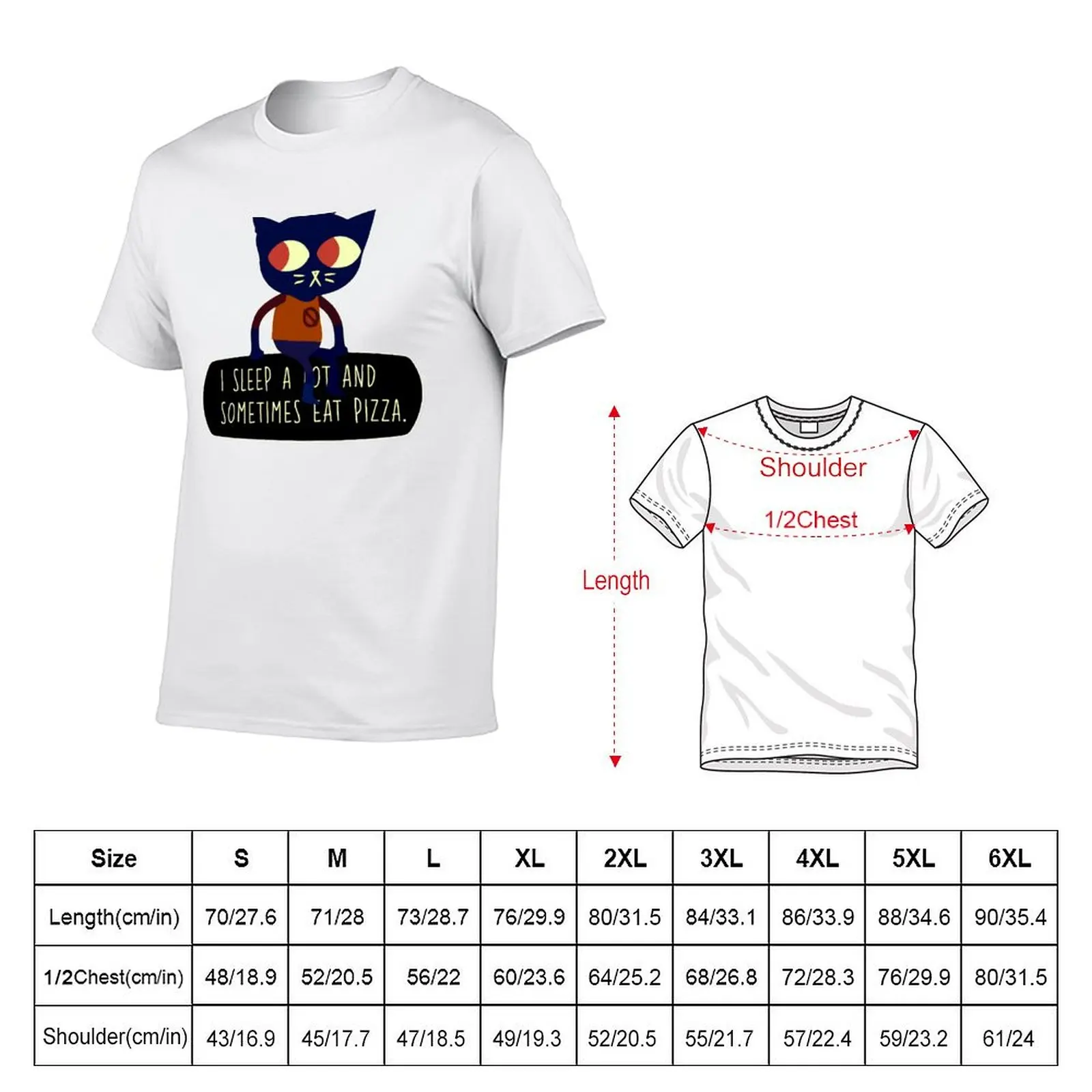Night In The Woods Pizza T-Shirt Running Performance Short Sleeve Tee