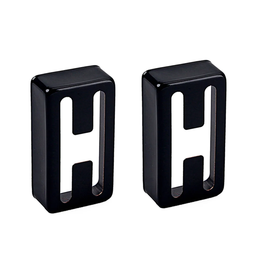 

2pcs Copper Shell Pickup Cover For Guitar Metal Humbucker Replacement Accessory Black Gb312A Lightweight Durable