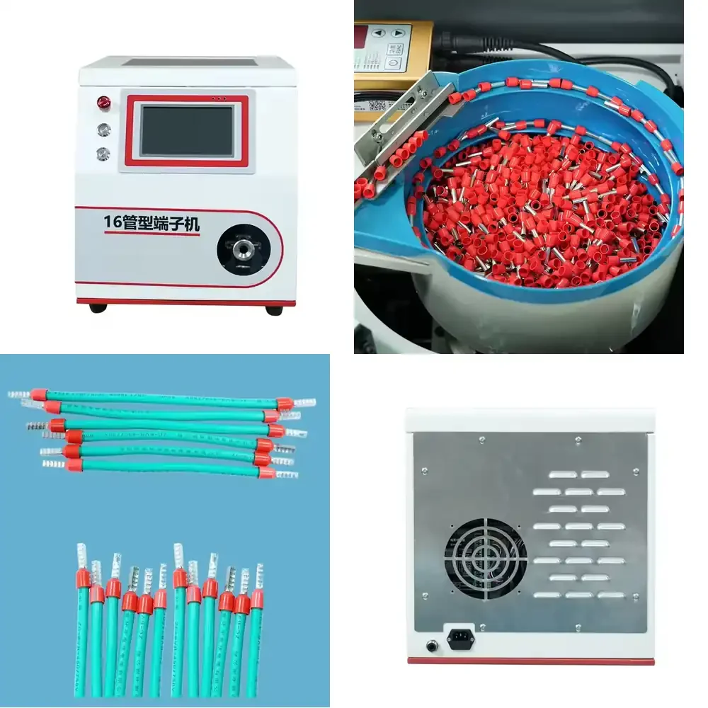 Tubular Semi-Automatic Insulation Terminals Crimping Machine Cable Wire Stripping and Crimping Machine
