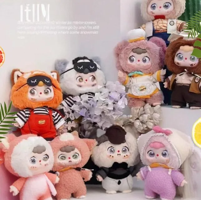 

DOUBAO Rongrong V2 Generation 400% Vinyl Dolls Series Plush Blind Box Kawaii Collectible Anime Figure Surprise Mystery Toy Gifts