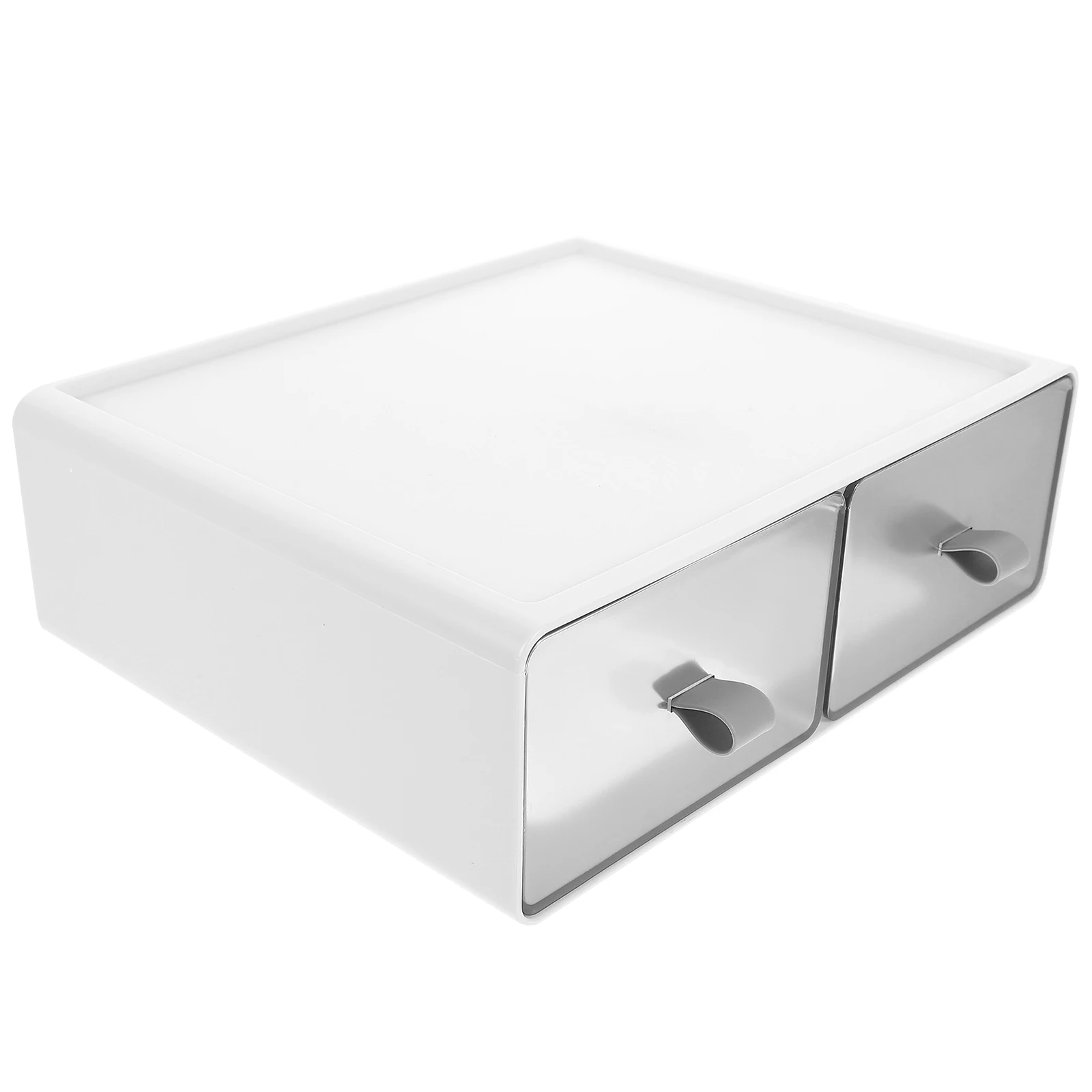 

Desktop Storage Box Jewelry Case Durable Plastic Large Capacity Lightweight Bedroom Office Easy Clean Portable Desk ganizer
