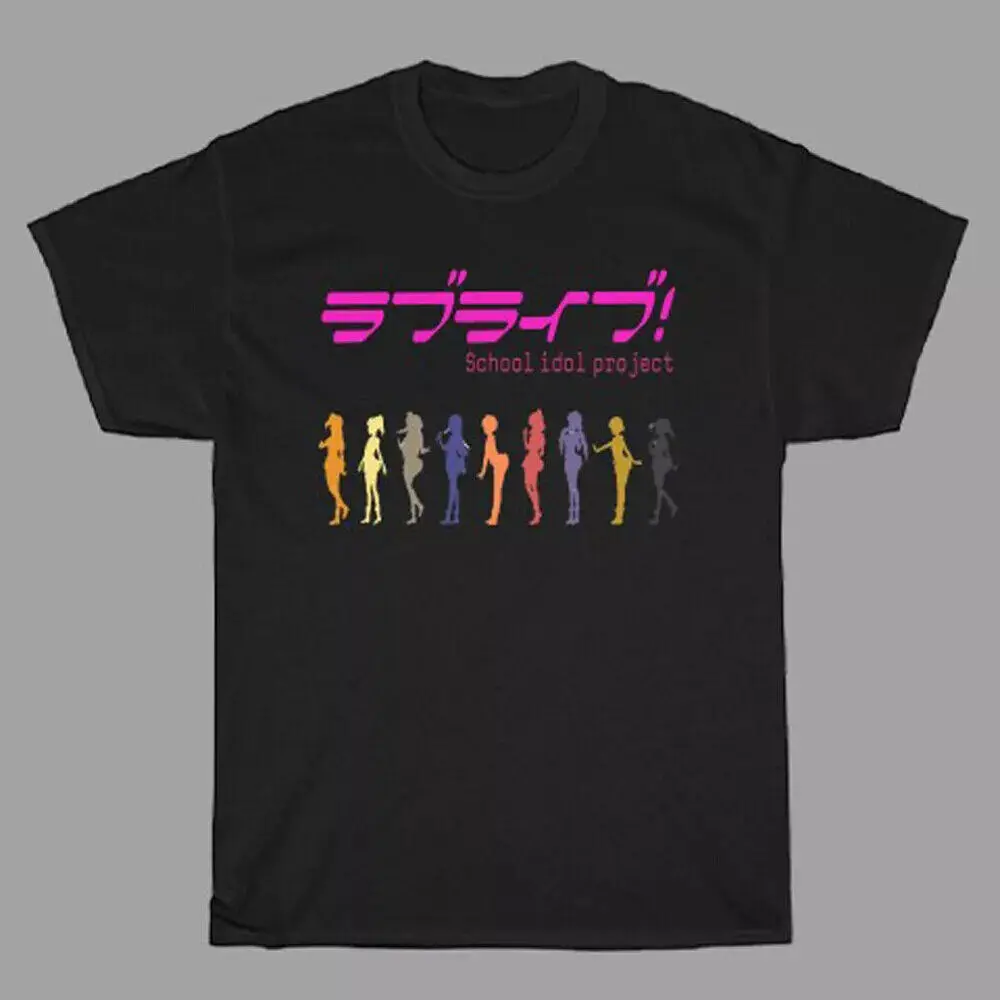 

Love Live School Idol Project Men'S Black T-Shirt S To 5Xl