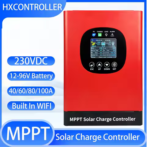 120 100 80 60 Ampere MPPT Solar Charge Controller 230VDC 12-96V Solar Panel off grid System Regulator With Built In WIFI Device