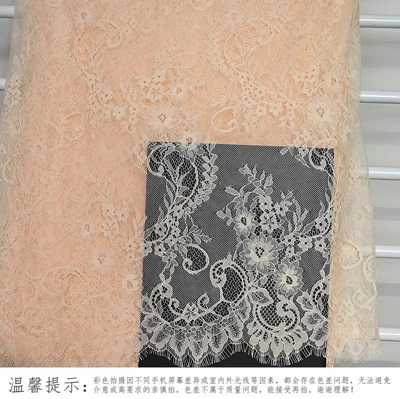 Colored Eyelash Lace Fabric Clothing Wedding Dress Sexy Hollow Fabric Making Fabric image 3
