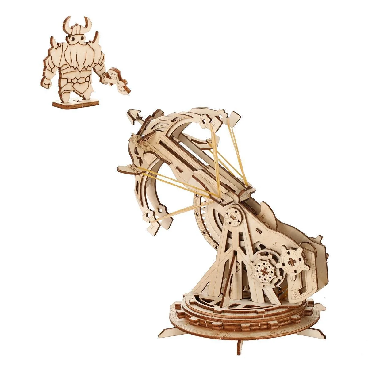 

OUZEY 3D Wooden Siege Onager Model - Mechanical Car Assembly Kit, DIY Engineering Project for Adults & Teens Age 14+
