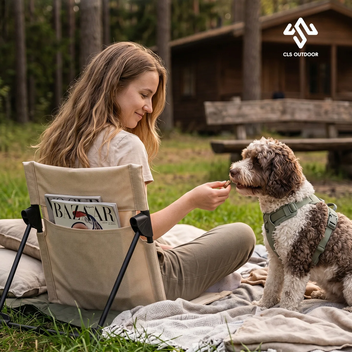 Newly upgraded outdoor folding backrest cushion chair camping aluminum alloy beach chair adjusting backrest lunch break recliner