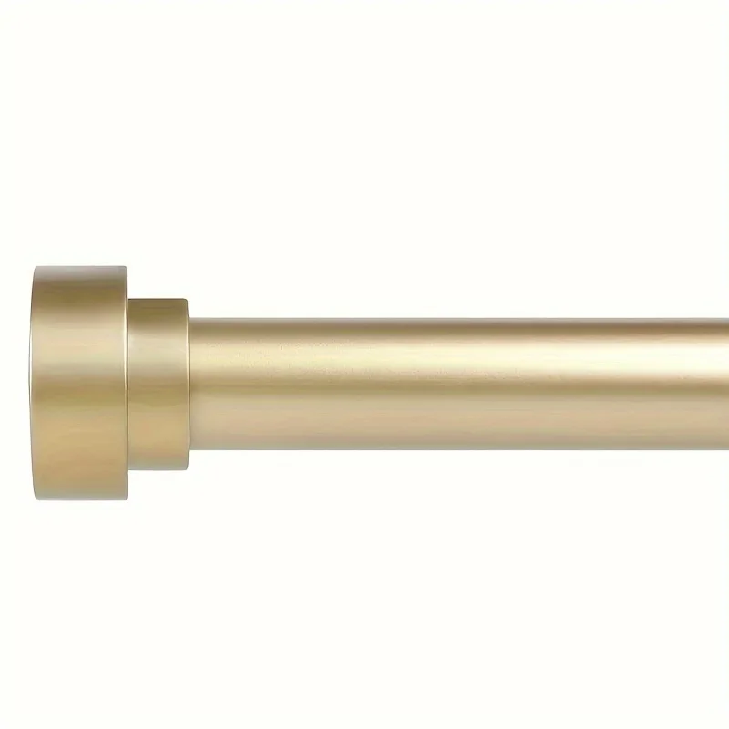 Gold Window Curtain Rods for Windows 18-120 inches, Heavy Duty Adjustable Thickened Morden with Easy Installation Curtain Rods