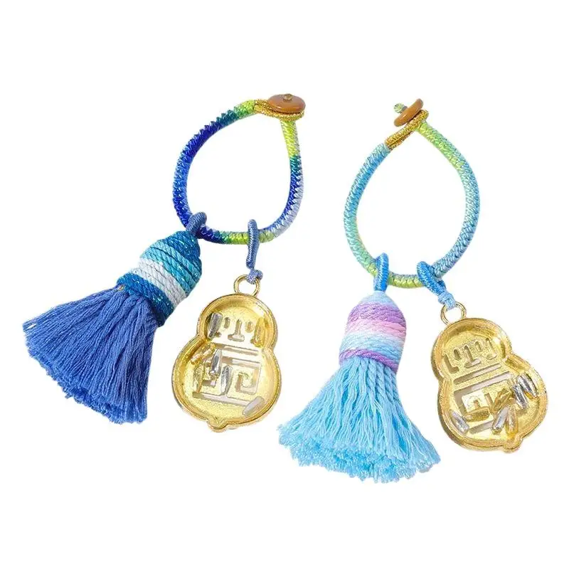 Chinesischer Stil Kürbis-Glücksbringer Schlüsselanhänger 1 Stück Exquisiter Taschenanhänger Dekoration für den täglichen Gebrauch Abschluss-Souvenir-Geschenk – Detail 9