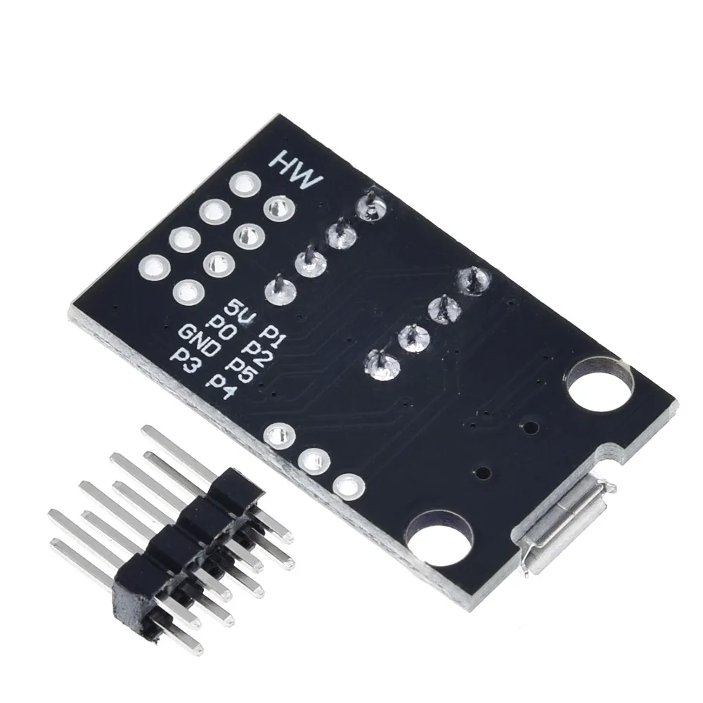 ATtiny13A/ATtiny25 /ATtiny45/ATtiny85 pluggable development board transfer test