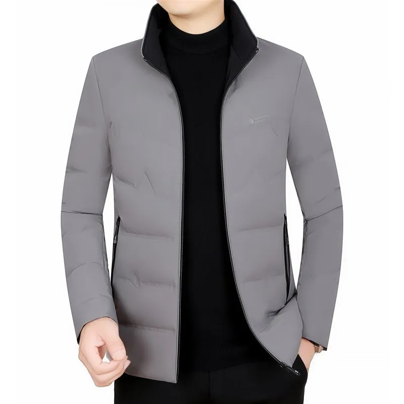 

Men's ort Thiened Winter down Jaet Lightweight Warm Casual Du down Coat Polyester Fiber No Brand White Du Feather
