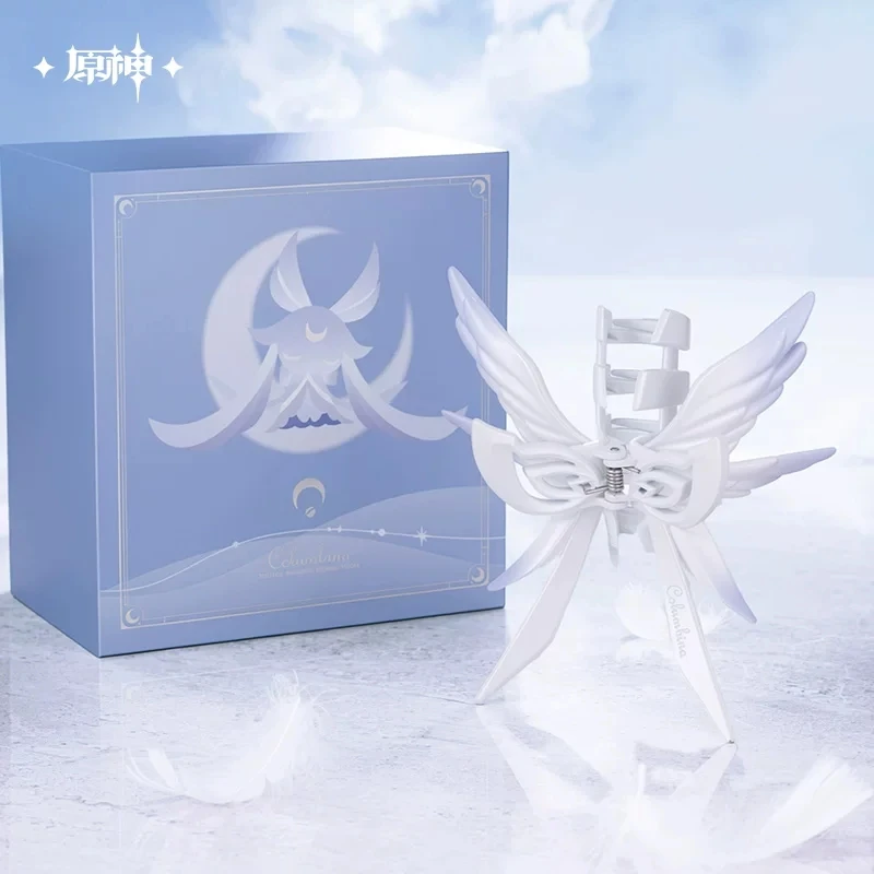 Colección Oficial Licenciada de Genshin Impact con Temática de Columbina, Accesorios para Juegos, Pinzas para el Cabello, Accesorios para el Cabello de Niñas