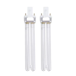 2PCS 11W G23 Uv Filter Bulb Base Aquarium Fish Tank Purifier Bulbs Germicidal Ultraviolet Replacement Light Bulbs