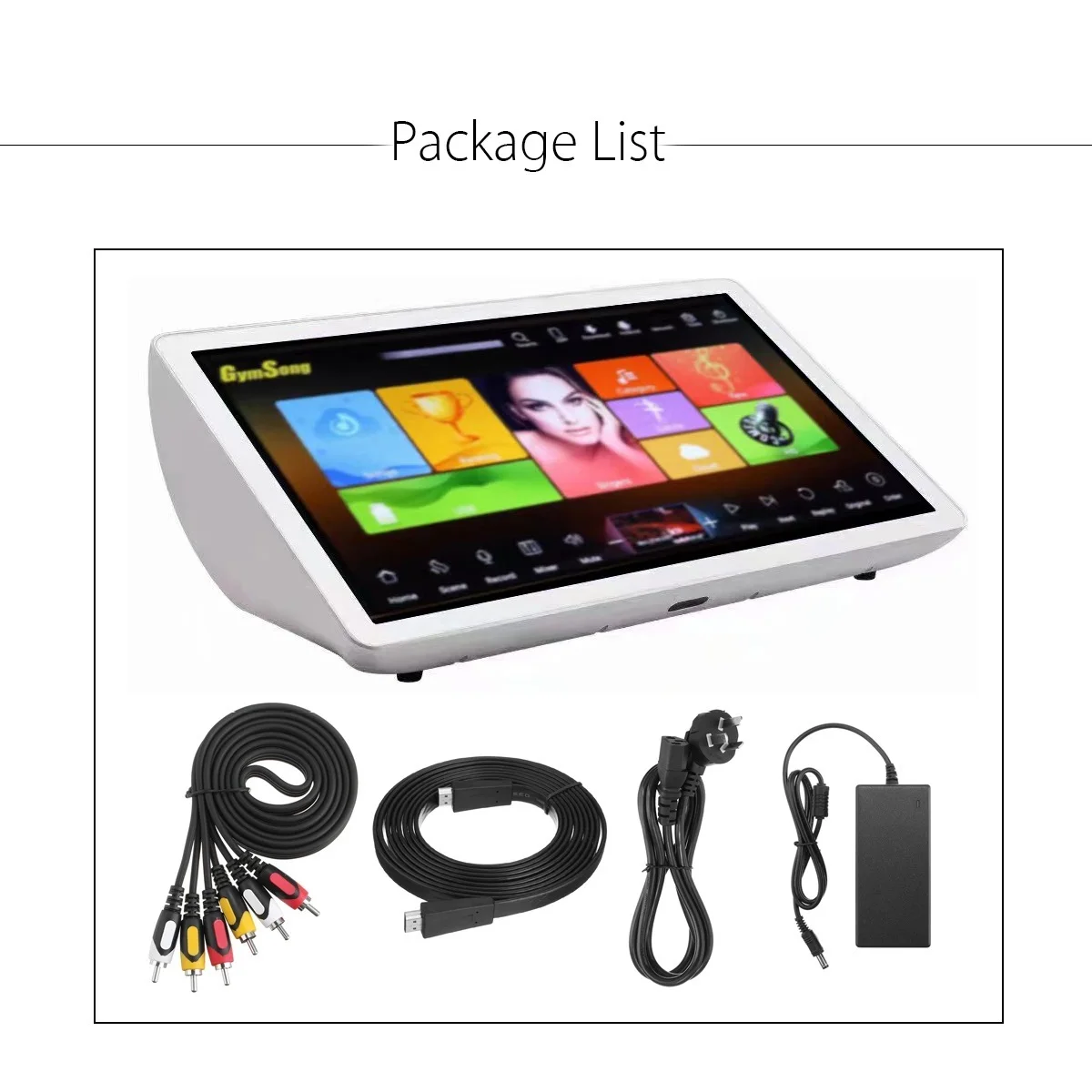 Музыкальный плеер Jukebox, портативный плеер на Android, с сенсорным экраном 19,5 дюйма, Ktv, микрофоном, жестким диском на 2 ТБ, в китайском стиле, караоке