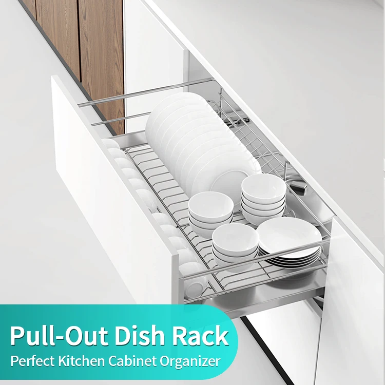 Wholesale 201 Stainless Steel Drawer Organizer Full Extension For Commercial Whole House Cabinet Project