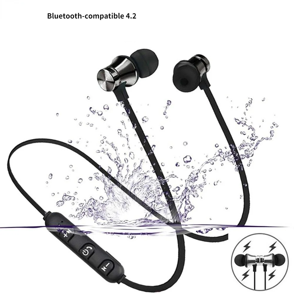 Magnetic Wireless  Earphone XT11 music headset Phone Earbuds Bluetooth-compatible Earphone with Mic For iPhone Samsung Xiaomi