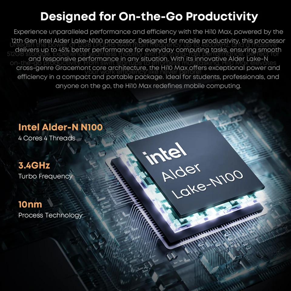 Chuwi Hi10 Max N100 バッテリー性能約98% CHUWI Hi10 Maxのスペックまとめ！Intel N100を搭載した13インチ級