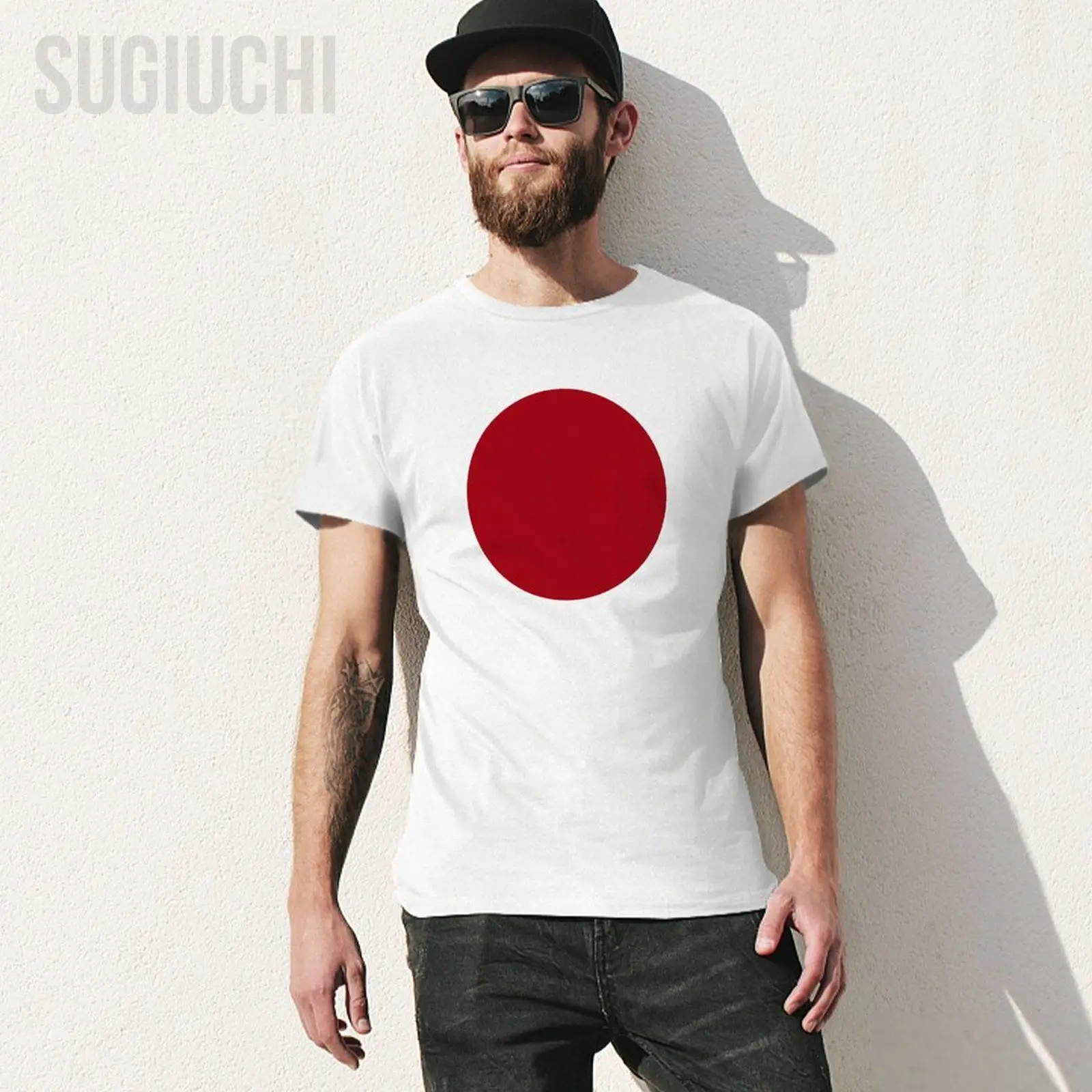 Men Japan Flag Rising Sun Tshirt Tees O-neck T Shirts Women Boys 100% Cotton Short T-Shirt Unisex All Seasons