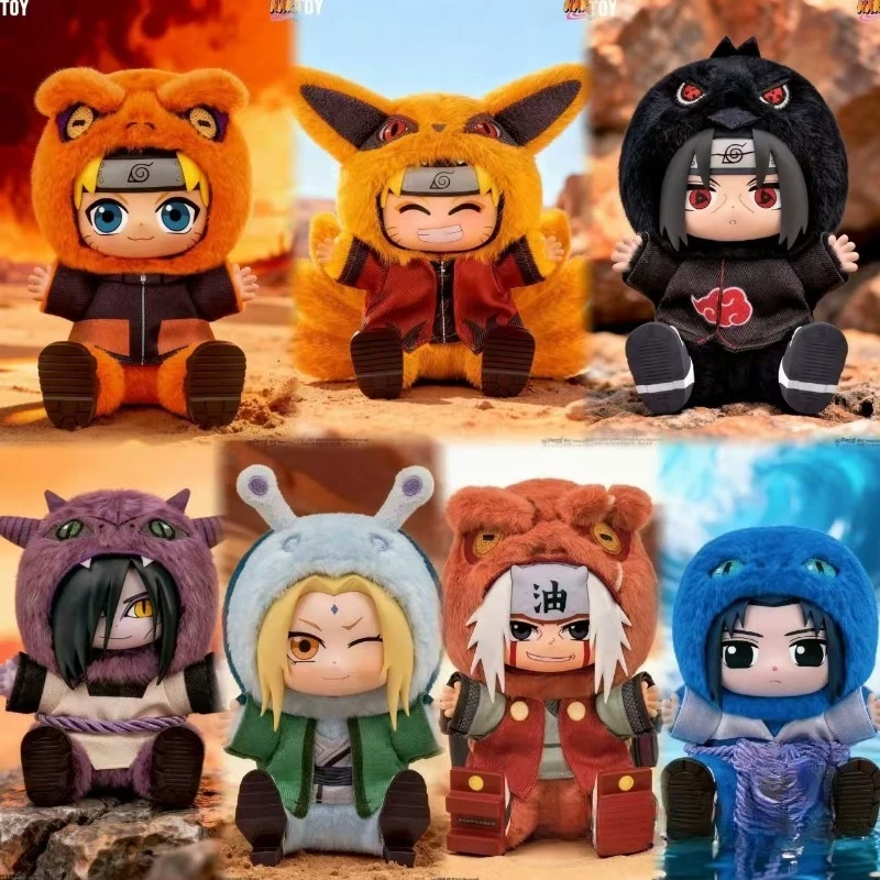 

NEW Original BANDAI Eaki Naruto Uzumaki V2 Blind Box Beast Party Pajamars Movable Figure Doll Anime Mystery Box Cute Toys Gift