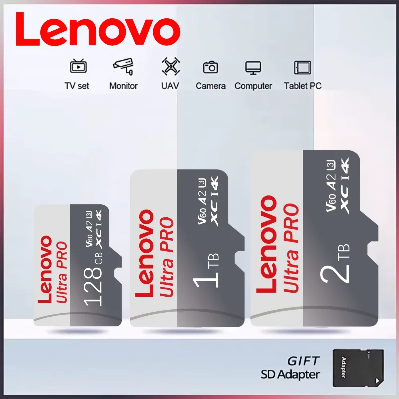 

Высокоскоростная карта памяти Lenovo SD 2 ТБ 1 ТБ Class 10 Micro SD Card 1 ТБ 512 ГБ для Nintendo Switch ПК Смартфон SD-карта 128 ГБ 256 ГБ
