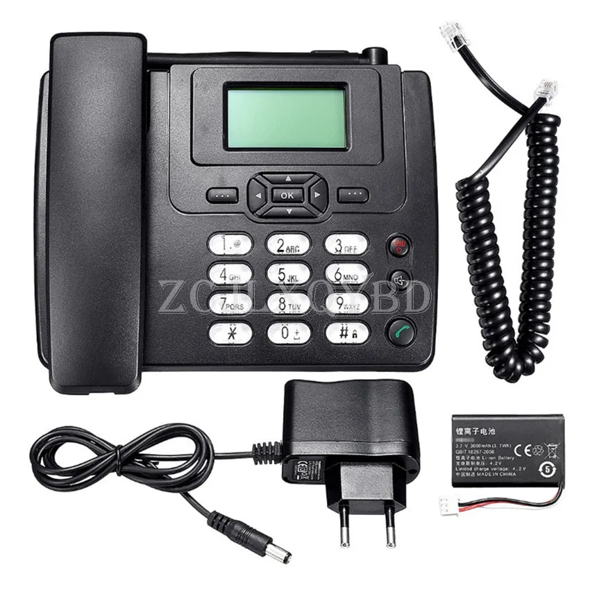 GSM Fixed Wireless Phone FWP Sim Card And ETS-3125i Desk Cordless Telephone Set with FM Radio