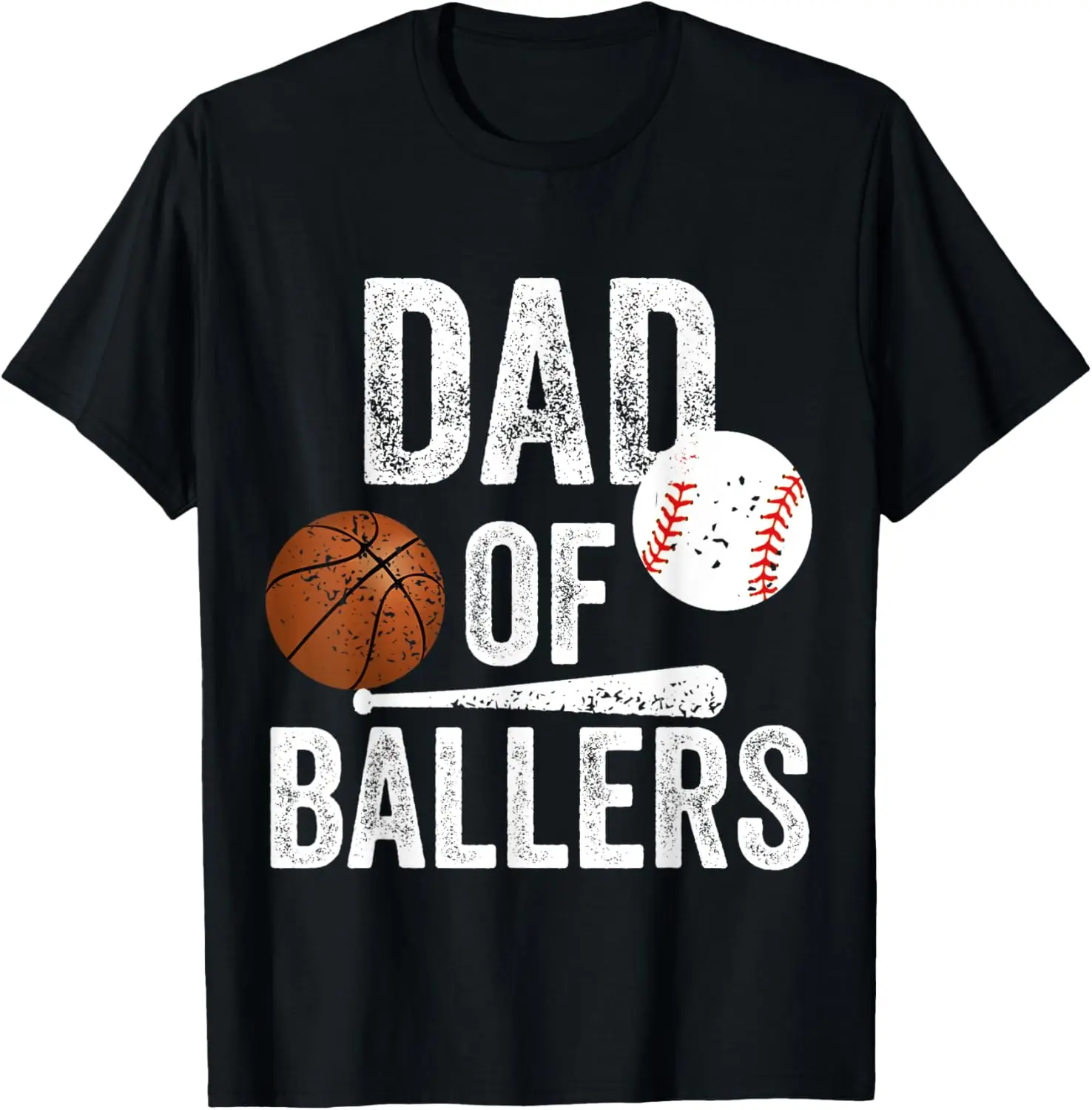 Papà di ballerina Basket Baseball Papà Festa del papà T-shirt divertente
