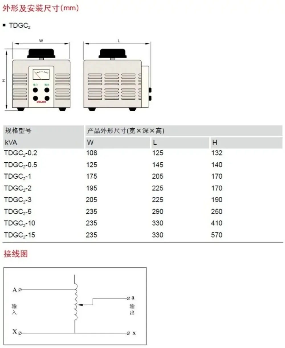 منظم جهد 220 فولت مرحلة واحدة تيار متردد قابل للتعديل محول يدوي للاتصال المنزلي