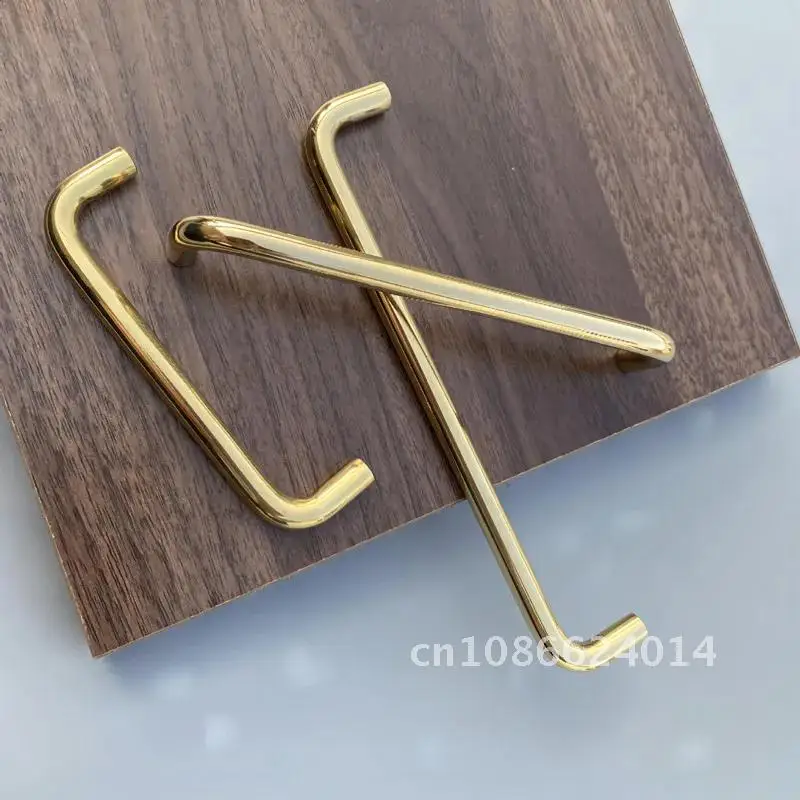 

Handles Brass Cabinets Drawers Kitchen Door Hardware Wardrobes Dresser Drawer Knob Gold Furniture Tray Pulls