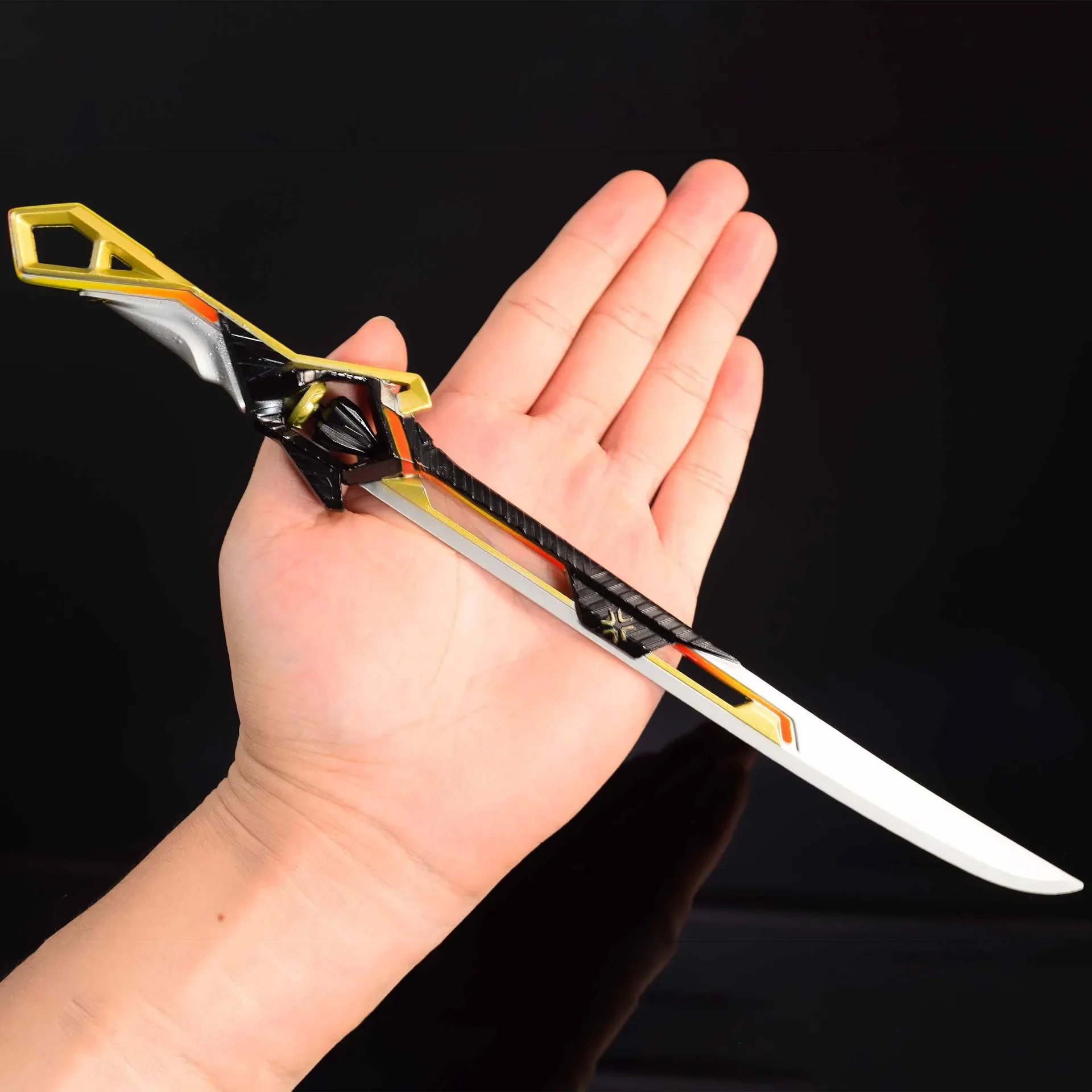 30CM Champions 2024 Blade Valorant Karambit Game Periphery Full Metal Weapon Model Ornament Safe Cosplay Swords Collectible Toy