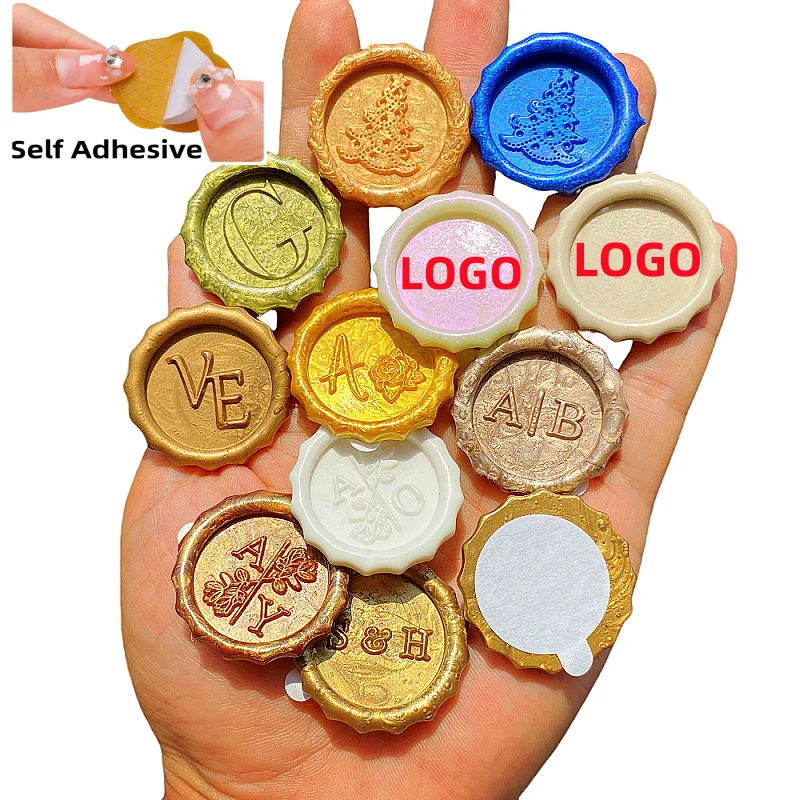 

Custom Wax Seal Stickers With Design your Logo,Wedding Party Invitation Business Gift Label Thickened Personalized Wax Seals