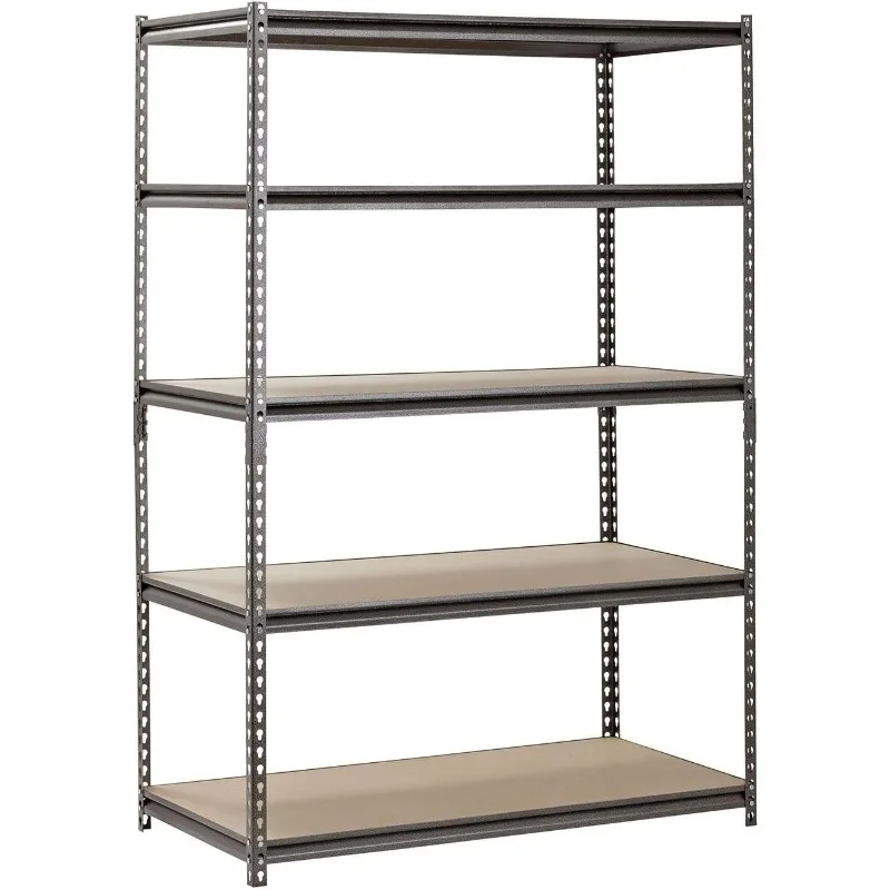 Heavy Duty Garage Shelf Steel Metal Storage 5 Level Adjustable Shelves Unit 72