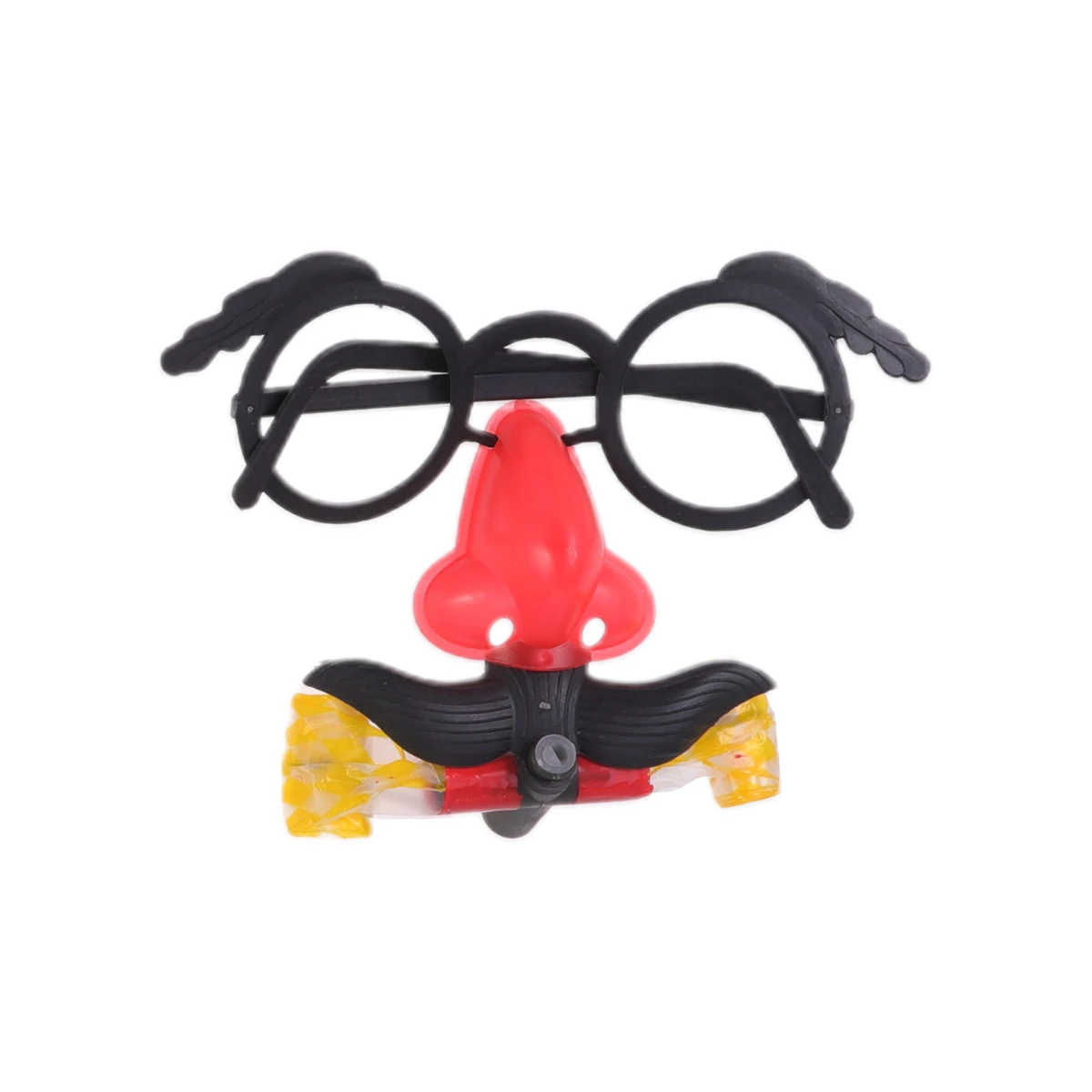 

10Pcs Funny Big Nose Glasses Blowing Dragon Whistles Party Decoration Birthday Cheer Blowout Whistles Size S Random Color