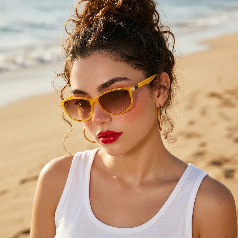 2026 Damen Neue Y2K Luxus Mode Casual Polarisierte Sonnenbrille UV400 Gläser Ultraleichte Damen Outdoor-Brillen