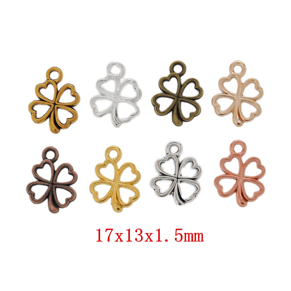 

90pieces (Clover) vintage zinc alloy charm metal pendant DIY jewelry discovery making accessories973