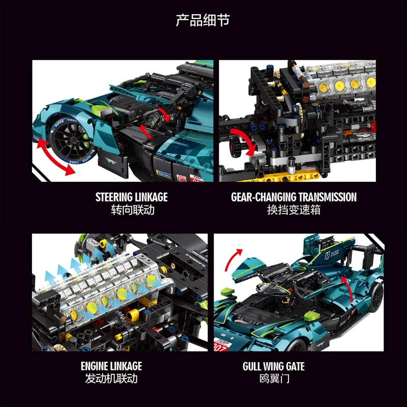 IN MAGAZZINO Y18083 MOC Tecnico RC Auto VALKYRIF LM Building Blocks Mattoni Modello di Montaggio Giocattoli FAI DA TE per I Ragazzi Regalo Di Natale Set