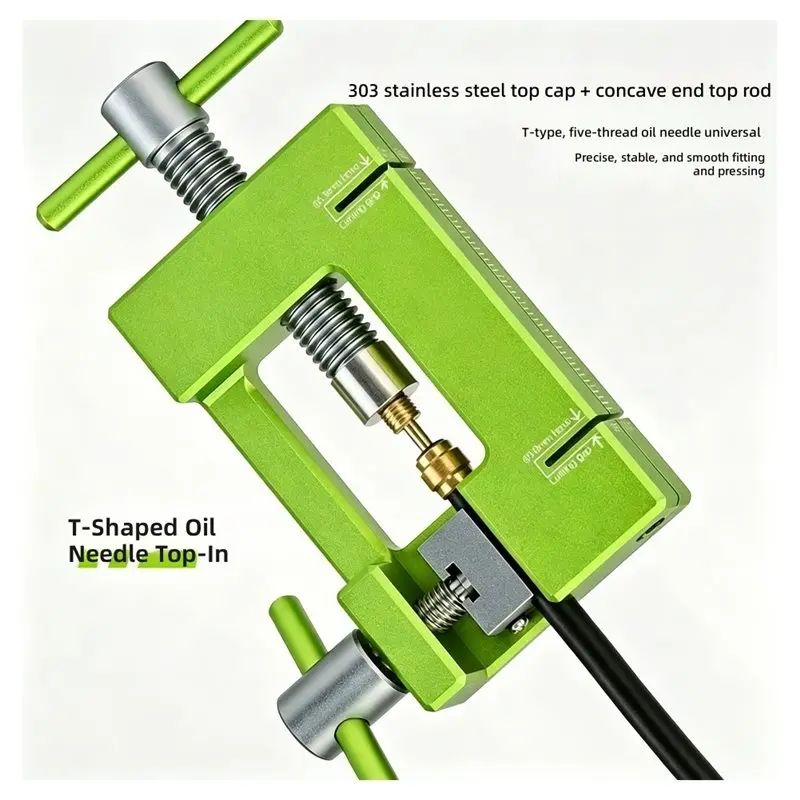 ABUE-2 In 1 Hydraulic Hose Probe Driver, CNC Aluminum Alloy For BH59 BH90 SRAM Tektro Bicycle Hydraulic Disc Brake